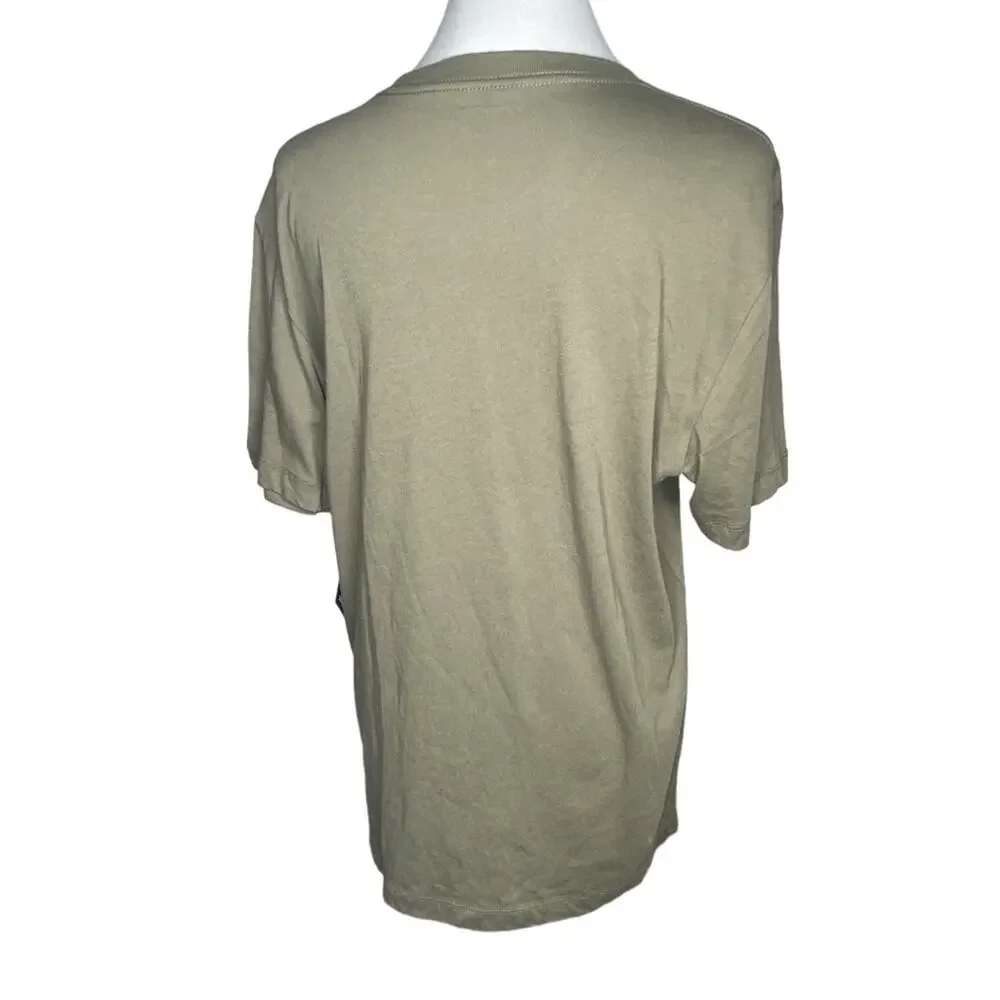 True Religion Buddha Face Logo Short Sleeve TShirt Army Green Size Large